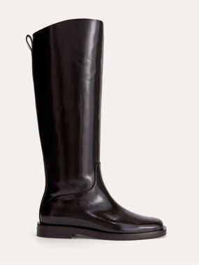 NIB Everlane BlacK Leather Riding Boot